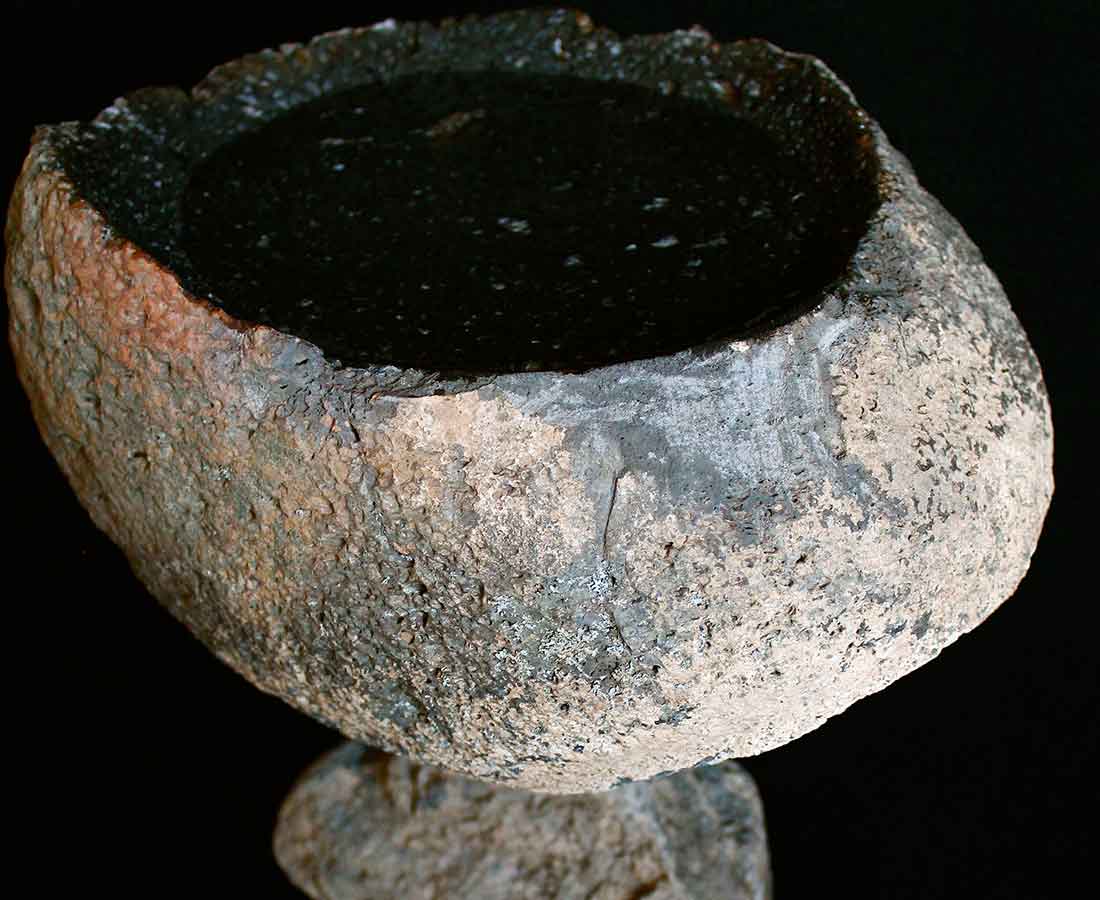 lava stack birdbath